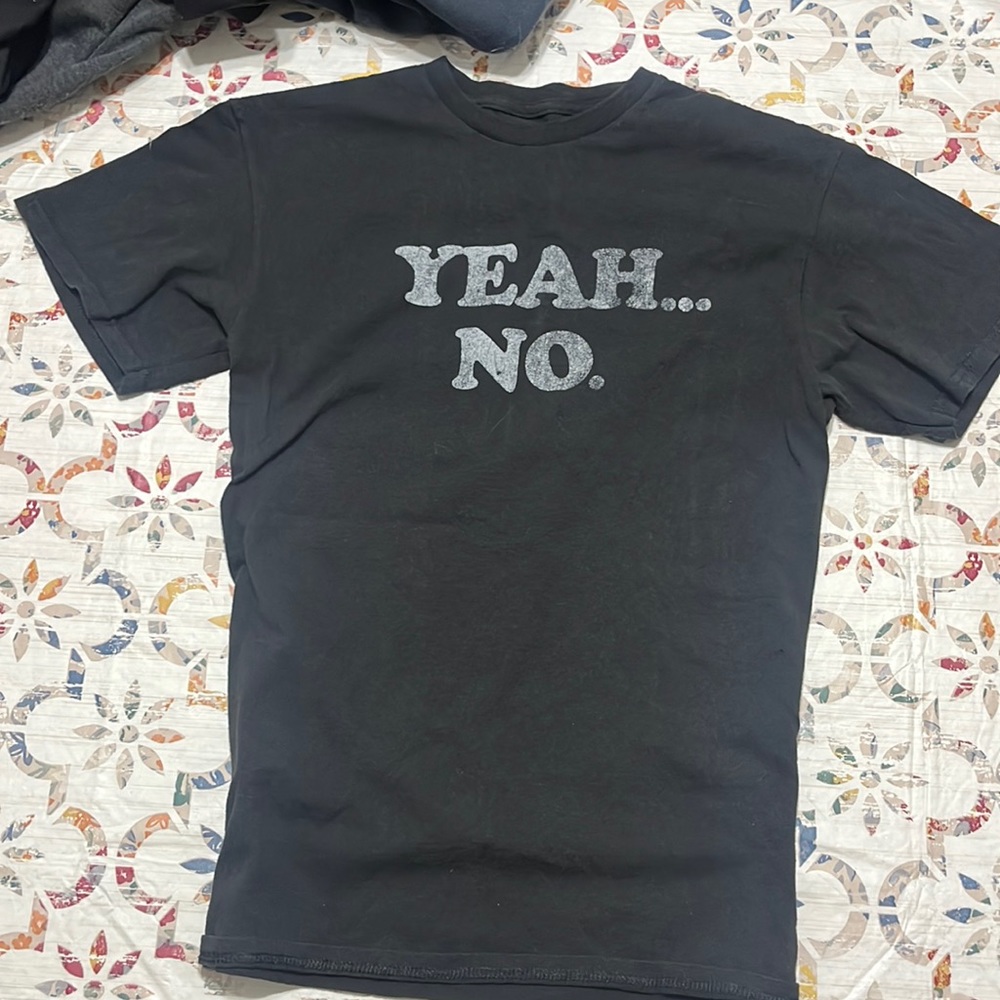Worded Black T Shirt
